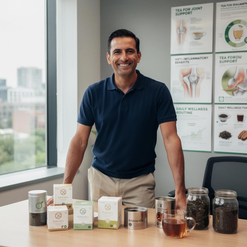 Teáskanál méz, amely édesíti a teát és erősíti az ízületek védelmét.